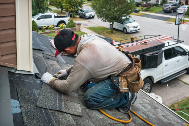 Professional Gutter Repair And Installation technician working in Junction City, CA